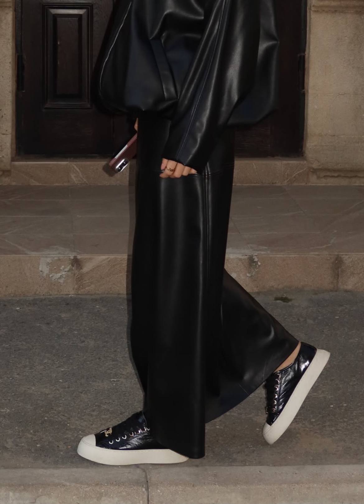 Chanel 202P Leather Sneakers – Image 8