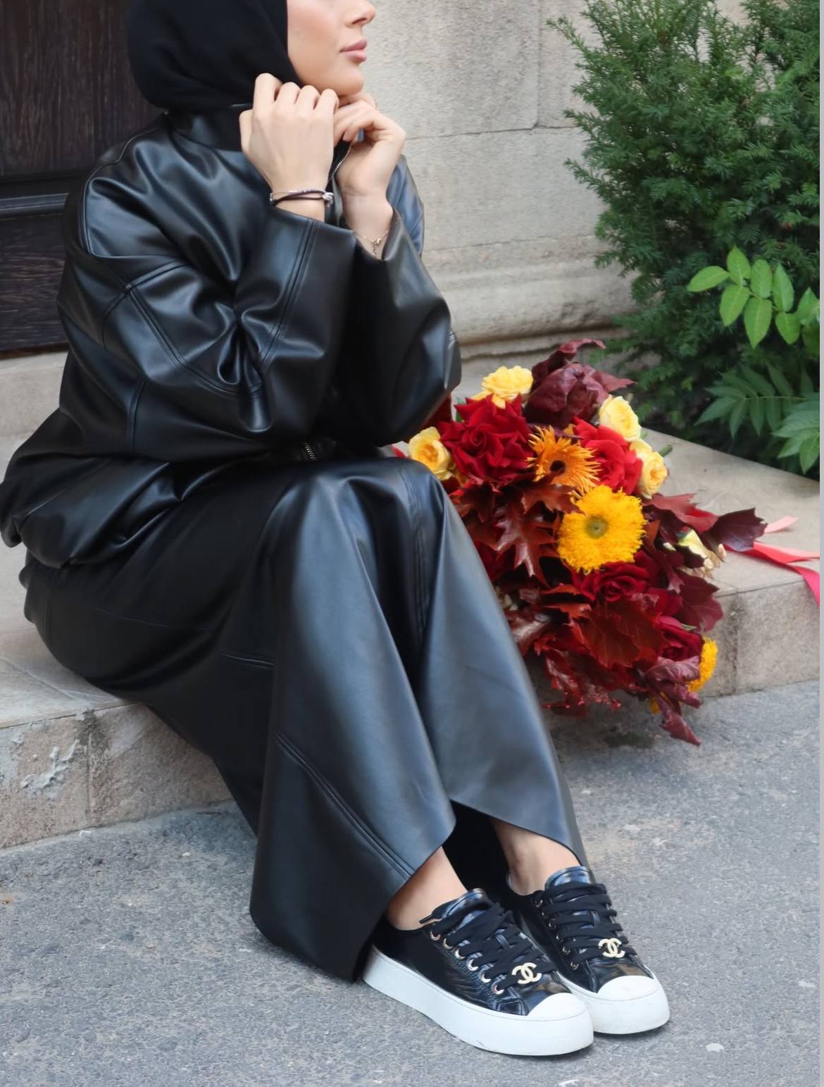 Chanel 202P Leather Sneakers – Image 10