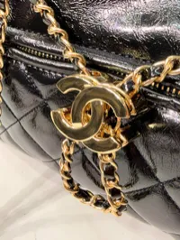 Chanel Hobo Black Tote Bag – Image 7