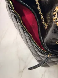 Chanel Hobo Black Tote Bag – Image 8