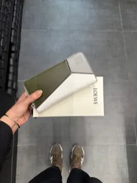 Loewe Multi-tone Green Puzzle Zip Wallet – Image 1