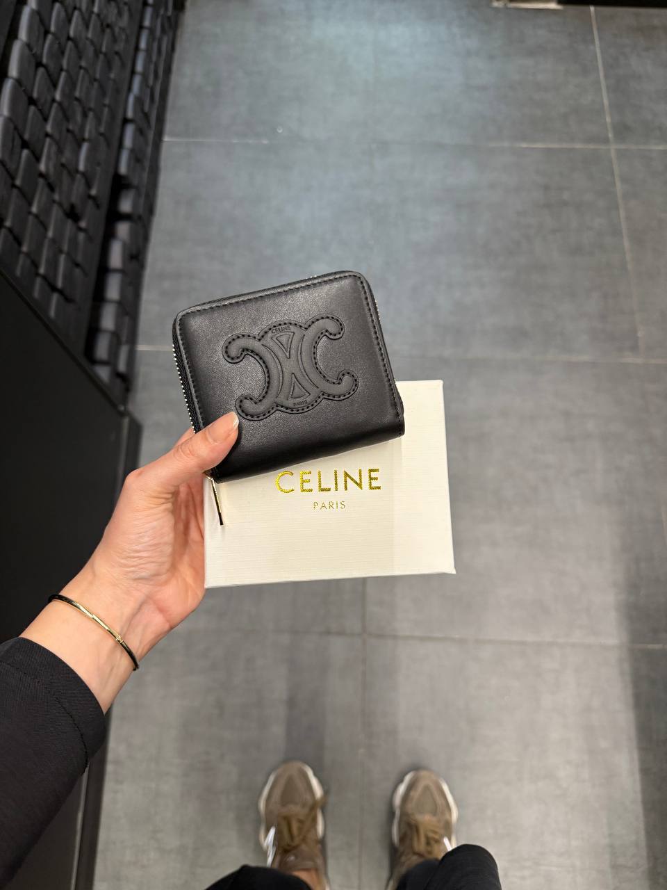 Celine Black Small Calfskin Wallet – Image 1