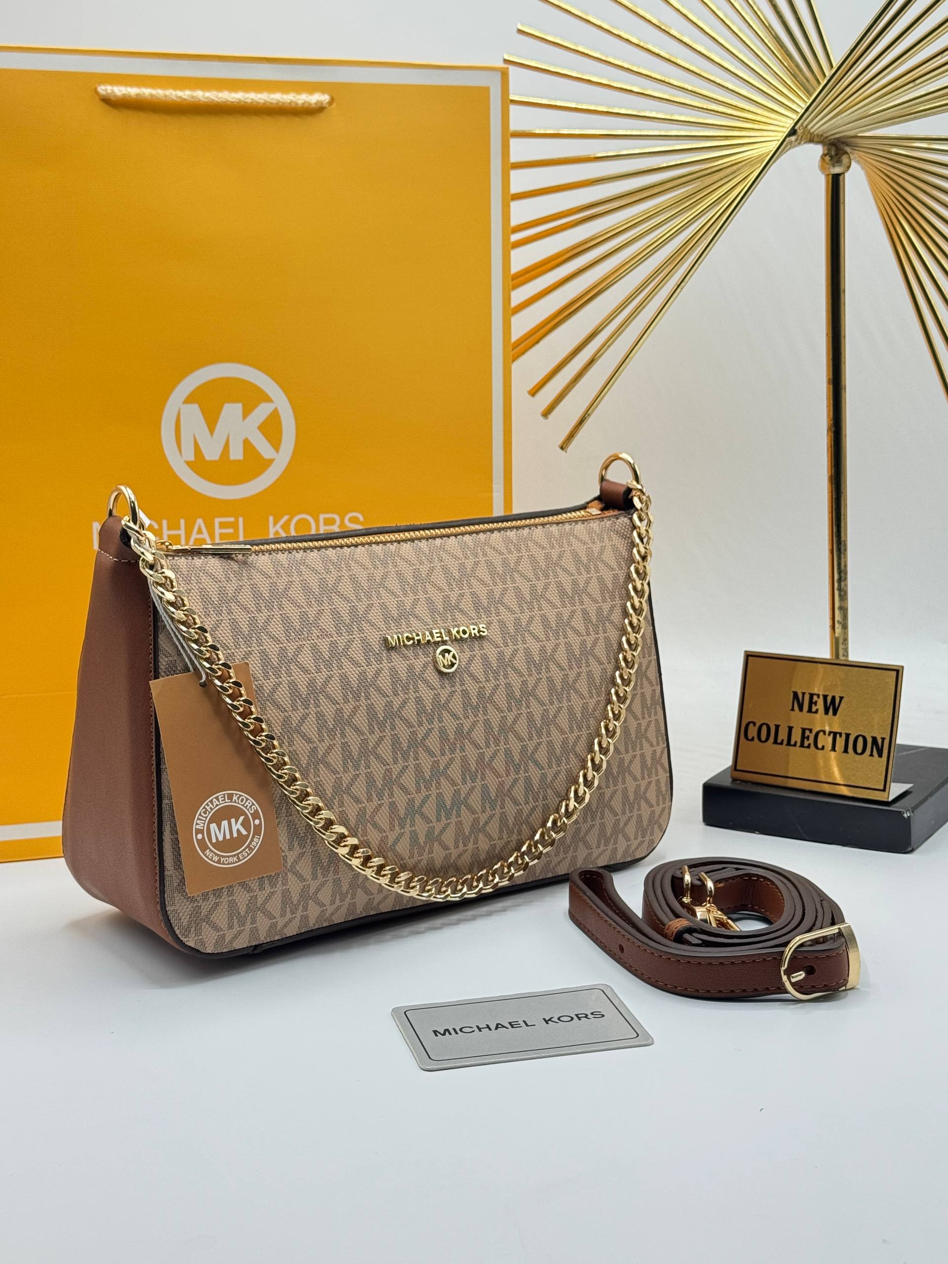 Michael Kors Jet Set Pouchette Crossbody Bag – Image 1