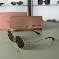Miu Miu - Metal Frame Oval Brown Lenses – Image 5