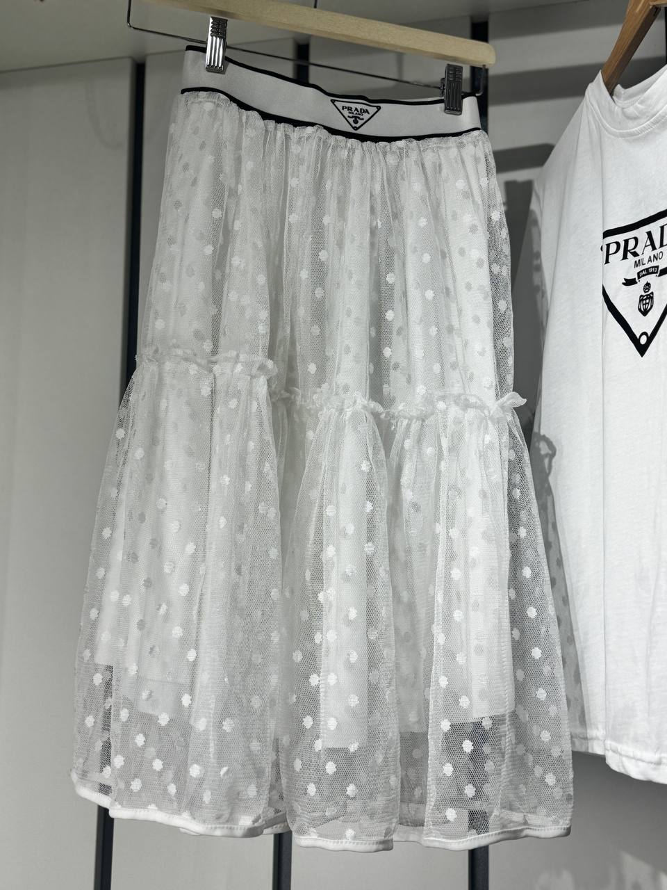 Prada - Summer Set (Skirt & Shirt) White – Image 6