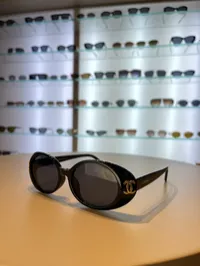 Chanel CC Plaque Round Sunglasses – Image 4