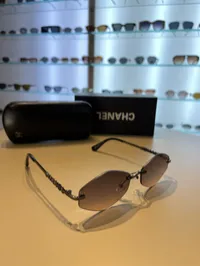 Chanel Rimless Hexagonal Sunglasses – Image 5