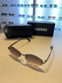 Chanel Rimless Hexagonal Sunglasses – Image 4