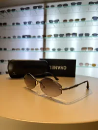 Chanel Rimless Hexagonal Sunglasses – Image 1