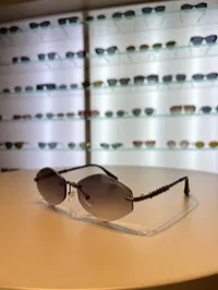 Chanel Rimless Hexagonal Sunglasses – Image 6