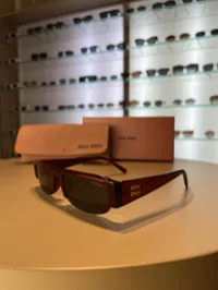 Miu Miu Vedette Opaline Burgundy – Image 1