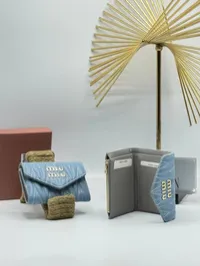 Miu Miu Matelasse Nappa Wallet – Image 7