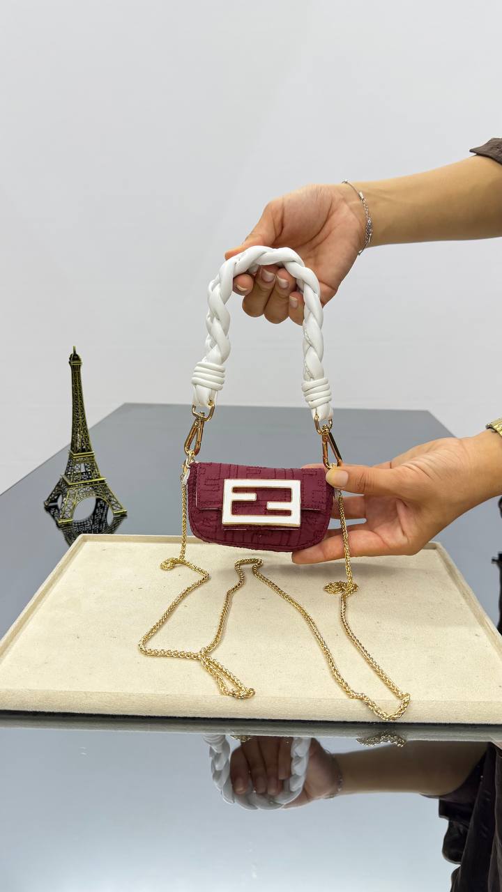 Fendi Nano Baguette Charm bag  – Image 13