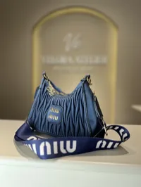 Miu Miu Matelasse Small Navy Blue Bag – Image 2
