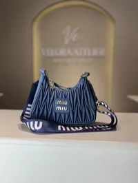 Miu Miu Matelasse Small Navy Blue Bag – Image 1