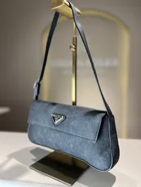 Prada Saffiano Black Shoulder Bag  – Image 2