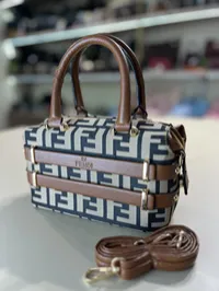 Fendi Boston Bag Camel – Image 2