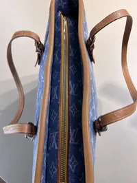 Louis Vuitton Denim Tote Bag – Image 8