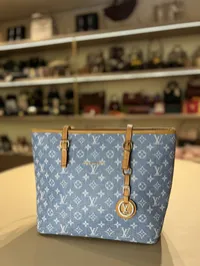 Louis Vuitton Denim Tote Bag – Image 5