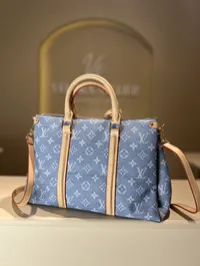 Louis Vuitton Carryall Denim Bag  – Image 2