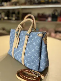 Louis Vuitton Carryall Denim Bag  – Image 7
