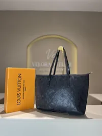Louis Vuitton Full Black Tote Bag – Image 1