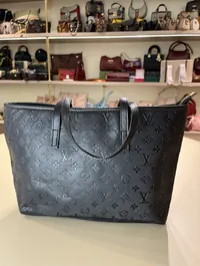 Louis Vuitton Full Black Tote Bag – Image 4