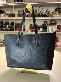 Louis Vuitton Full Black Tote Bag – Image 5
