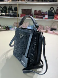 Prada Panier Black Crystal Bag – Image 5