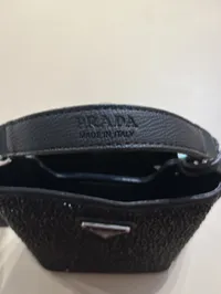 Prada Panier Black Crystal Bag – Image 6