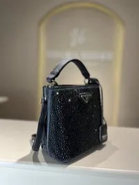 Prada Panier Black Crystal Bag – Image 2