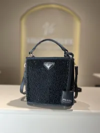 Prada Panier Black Crystal Bag – Image 1
