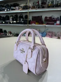 Coach Speedy Mini Baby Pink Bag – Image 6