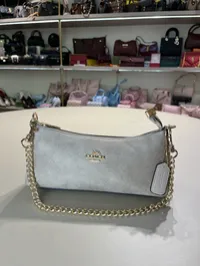 Coach Nolita Suede Beige Shoulder Bag – Image 4