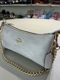 Coach Nolita Suede Beige Shoulder Bag – Image 3