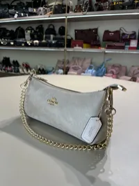 Coach Nolita Suede Beige Shoulder Bag – Image 2