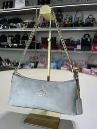 Coach Nolita Suede Beige Shoulder Bag – Image 6