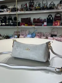 Coach Nolita Suede Beige Shoulder Bag – Image 5