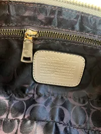 Coach Nolita Suede Beige Shoulder Bag – Image 9