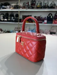 Chanel Vanity Red Bag – Image 5