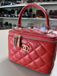 Chanel Vanity Red Bag – Image 7