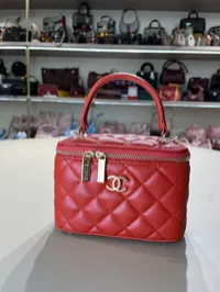 Chanel Vanity Red Bag – Image 8