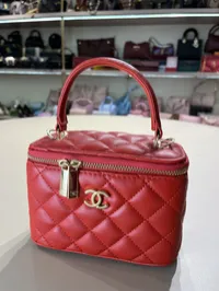 Chanel Vanity Red Bag – Image 6