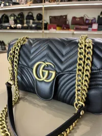 Gucci Marmont Large Black Shoulder Bag – Image 4