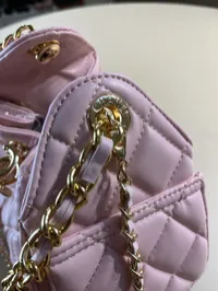 Chanel 25 Small Baby Pink Drawstring Bag – Image 8