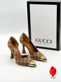 Gucci Pumps Gold Toe Heels – Image 4