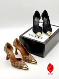 Gucci Pumps Gold Toe Heels – Image 6