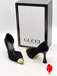 Gucci Pumps Gold Toe Heels – Image 2