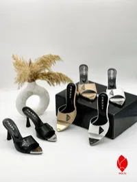 Prada Golden & Silver Toe sandels – Image 8