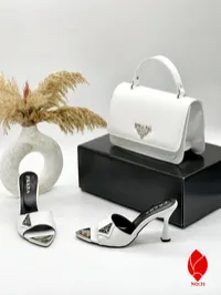 Prada Golden & Silver Toe sandels – Image 2